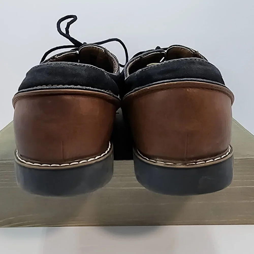Born Denim and Leather Lace Up Oxford‎ Derby Men's Size 12